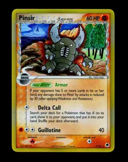 Pokemon PINSIR Ex Dragon Frontiers HOLO RARE Delta Species GOLD FOIL Card 9/101 - Image 2