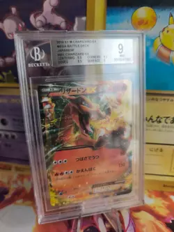 Pokemon Card Charizard Glurak Ex Holo Xy Battle Deck Japanese BGS Beckett 9 - Image 1