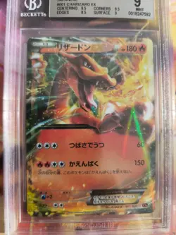Pokemon Card Charizard Glurak Ex Holo Xy Battle Deck Japanese BGS Beckett 9 - Image 3