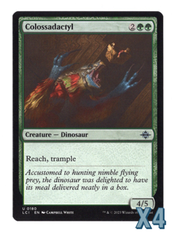 MTG-NM Playset(X4)-Colossadactyl-180-The Lost Caverns of Ixalan - Image 1