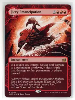 MtG WoT Fiery Emancipation #42 Wilds of Eldraine: Enchanting Tales - Image 1