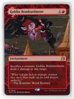 MtG WoT Goblin Bompardment #43 Wilds of Eldraine: Enchanting Tales - Image 1