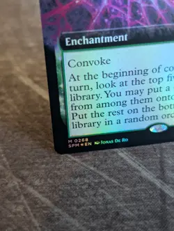 MTG, Web of Life and Destiny (#0268), Spider-Man, Extended Ar - Foil, NM Mythic - Image 2