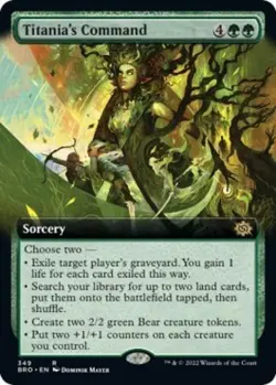 Titania's Command (Extended Art) - Near Mint MTG The Brothers' War - Image 1