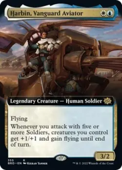 Harbin, Vanguard Aviator (Extended Art) - Near Mint MTG The Brothers' War - Image 1