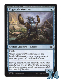 MTG-NM Playset(X4)-Cogwork Wrestler-49-The Lost Caverns of Ixalan - Image 1