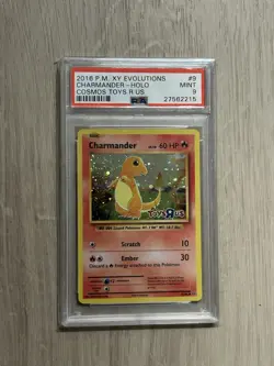 Charmander - (Toys R Us Promo) 009/108 Holo 2016 Pokemon PSA 9 Mint - Image 1