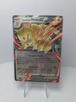 Pokemon Team Rocket’s Persian 218 SV: Scarlet & Violet Promo Cards Holo - Image 1