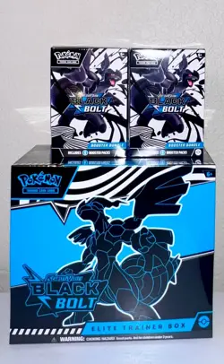 Pokemon TCG Scarlet & Violet Black Bolt Elite Trainer Box and 2x Booster Bundle - Image 1