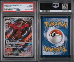Yveltal 205/182 - Illustration Rare - Pokemon TCG Paradox Rift - PSA 10 GEM MINT - Image 3