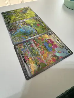 Bulbasaur & Ivysaur & Venusaur Evolution Line Pokemon 151 Set Japanese NM/MT - Image 5