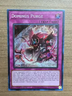 Yugioh! MP Dominus Purge - INFO-EN078 - Secret Rare - 1st Edition Moderately Pla - Image 1