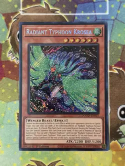 Yugioh! Radiant Typhoon Krosea Secret Rare DOOD-EN015 1st Edition NM - Image 1