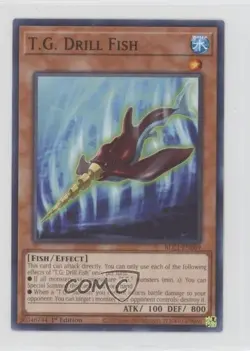TG Drill Fish 1st Ed. YuGiOh Battles of Legend: Chapter 1 #BLC1-EN089 - Image 1