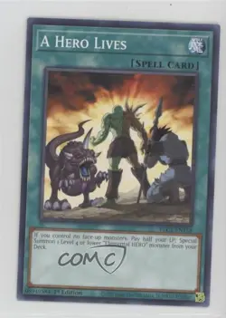 A Hero Lives 1st Ed. YuGiOh Battles of Legend: Chapter 1 #BLC1-EN158 - Image 1