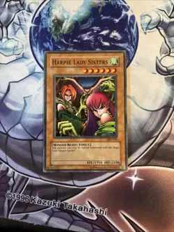 (61) Yugioh: Harpie Lady Sisters MRD-009 - Super Rare - Unlimited Slight Fade MP - Image 1