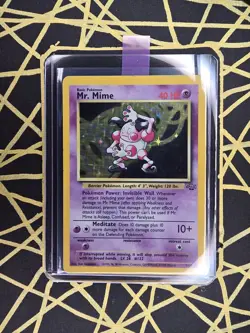 🔥 Mr. Mime 6/64 🔥 Original Holo Rare Jungle Set Pokemon Card WOTC TCG 1999 - Image 2