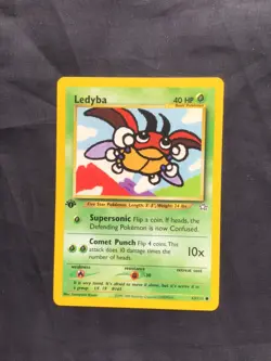 Pokemon Cards: Neo Genesis 1st Edition Common: Ledyba 63/111 - Image 1