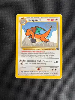 Pokemon Card Black Star Promo Dragonite 5 WB Movie Promo WOTC - Image 1