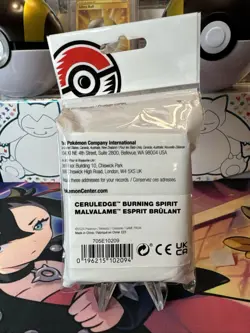 Pokemon Center Ceruledge Burning Spirit Card Sleeves New - Image 2