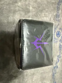 Code Geass Black Knights Purple Deck Box Card Holder Yugioh Leather Magic - Image 1