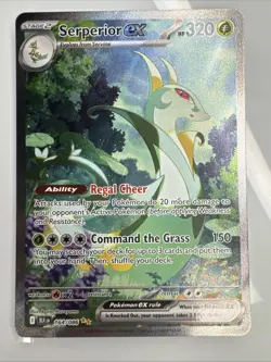Pokemon TCG Serperior EX Sir 164/086 Black Bolt English Card Near Mint Condition - Image 1