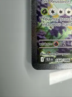 Pokemon TCG Serperior EX Sir 164/086 Black Bolt English Card Near Mint Condition - Image 5