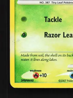 Turtwig 103/130 HP Diamond & Pearl English Pokemon Card TCG - Image 2