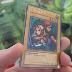 Vintage Yu-Gi-Oh! YuGiOh CCG Cards Limited Edition GEMINI ELF Hologram Foil 1996 - Image 4