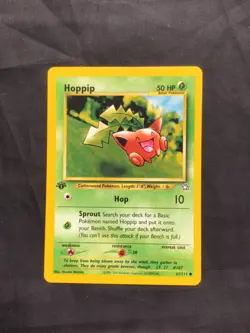 Pokemon Cards: Neo Genesis 1st Edition Common: Hoppip 61/111 - Image 1