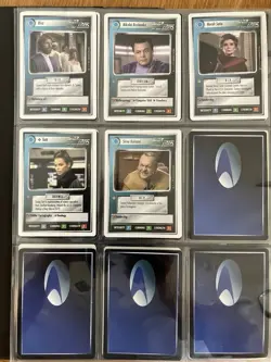 383 Star Trek CCG Collector Trading Cards In Binder White Border & First Contact - Image 4