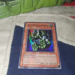 Vintage Yu-Gi-Oh! YuGiOh CCG Cards STONE STATUE OF THE AZTECS Hologram Foil 1996 - Image 1