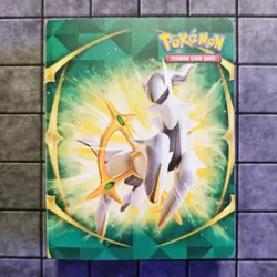 RARE Pokemon Arceus 2022 Green Mini Portfolio (Holds 60 Cards) BINDER ONLY - Image 1