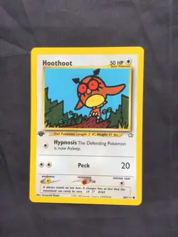Pokemon Cards: Neo Genesis 1st Edition Common: Hoothoot 60/111 - Image 1