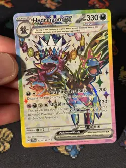 Pokemon Cards Hydreigon ex 223/191 Illustration Rare Surging Sparks - (NM) - Image 2