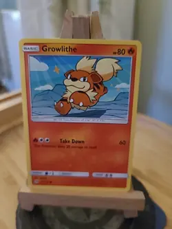 Pokemon Trading Card Game Growlithe Sun And Moon Base Set Card Number 21/149 - Image 1