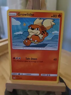 Pokemon Trading Card Game Growlithe Sun And Moon Base Set Card Number 21/149 - Image 2