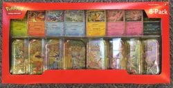 Pokemon TRADING CARD GAME 8 PACK COLLECTORS TIN SET NEW AND SEALED - Image 1