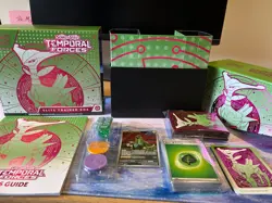 Pokemon Empty Temporal Forces ETB inc Accessories + Sealed Promo Card (NO PACKS) - Image 1
