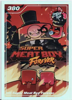 Super Meat Boy Forever Limited Run Games #380 Silver Trading Card New No Crease - Image 1