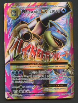 Mega Blastoise EX 102/108 Evolutions NM Full Art Rare Pokemon Card - Image 1