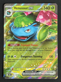 Venusaur EX 001/142 S&V Stellar Crown - Double Rare - Pokemon TCG Card - NM - Image 1
