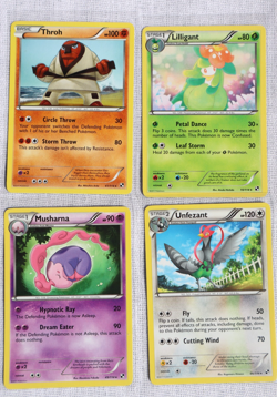 4 x Black and White Base Set 2011 Rares Non-Holo Pokemon Cards No Duplicates TCG - Image 1