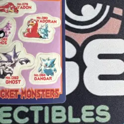 Pokemon Sealdass Sticker Card PSYCHIC Ghost #3 Bandai Pocket Monsters 1997 Japan - Image 3