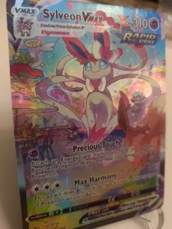 *Custom-made*HighQuality, Sylveon Vmax,Textured"Display Card" - Image 1