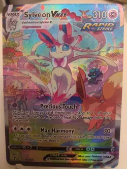 *Custom-made*HighQuality, Sylveon Vmax,Textured"Display Card" - Image 2