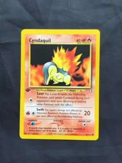 Pokemon Cards: Neo Genesis 1st Edition Common: Cyndaquil 56/111 - Image 1