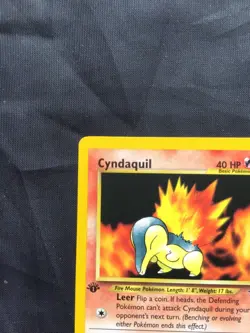 Pokemon Cards: Neo Genesis 1st Edition Common: Cyndaquil 56/111 - Image 2