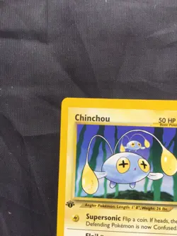 Pokemon Cards: Neo Genesis 1st Edition Common: Chinchou 55/111 - Image 2