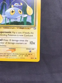 Pokemon Cards: Neo Genesis 1st Edition Common: Chinchou 55/111 - Image 4